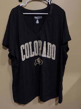Profile Varsity Women's Black Colorado Buffaloes V-Neck T-Shirt